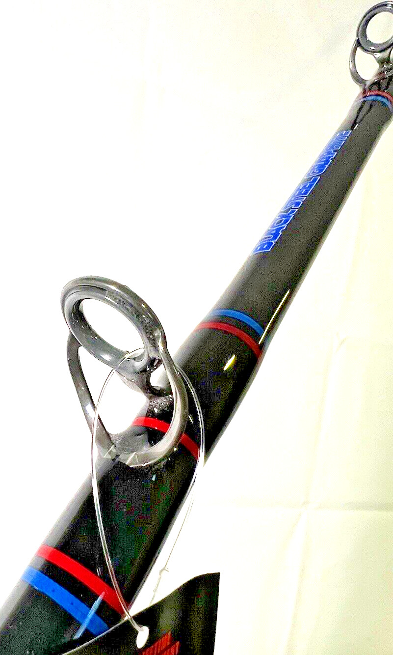 Seeker G 6465XH 6 1/2” Black Steel Graphite 40-80Lb Jig And Bait Fishing Rod USA