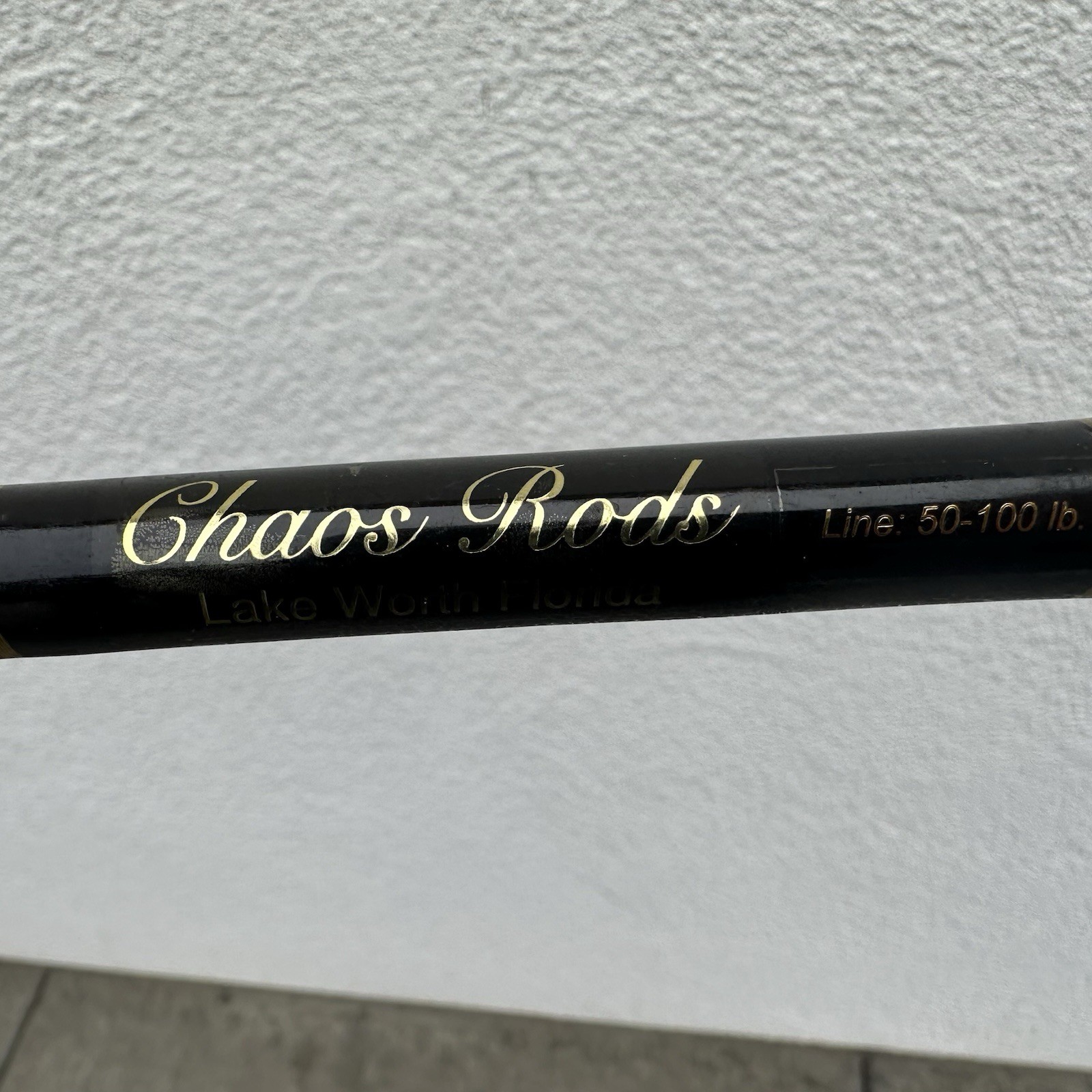CHAOS Rods 50-100lb Fishing Rod 71.5” Lake Worth Florida Nice Shape