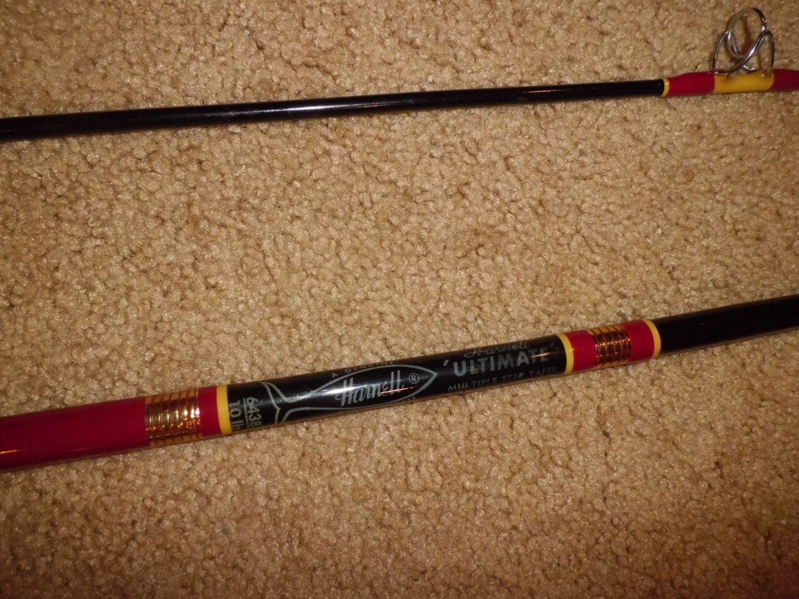 Vintage HARNELL 6438 Spinning 6’6″ Rod made in USA- 10 lb test