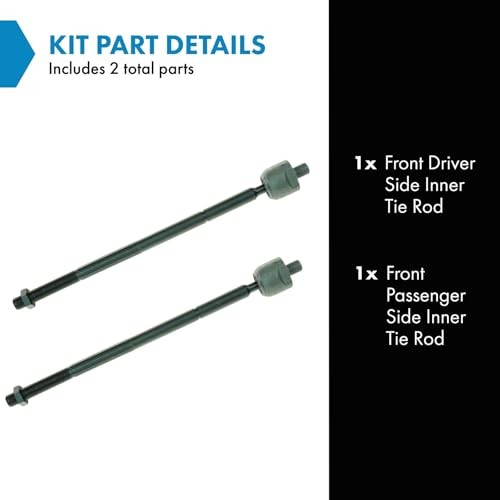 Front Inner Tie Rod Set 2 Pieces Compatible with 1997-1999 Dodge PSA54896