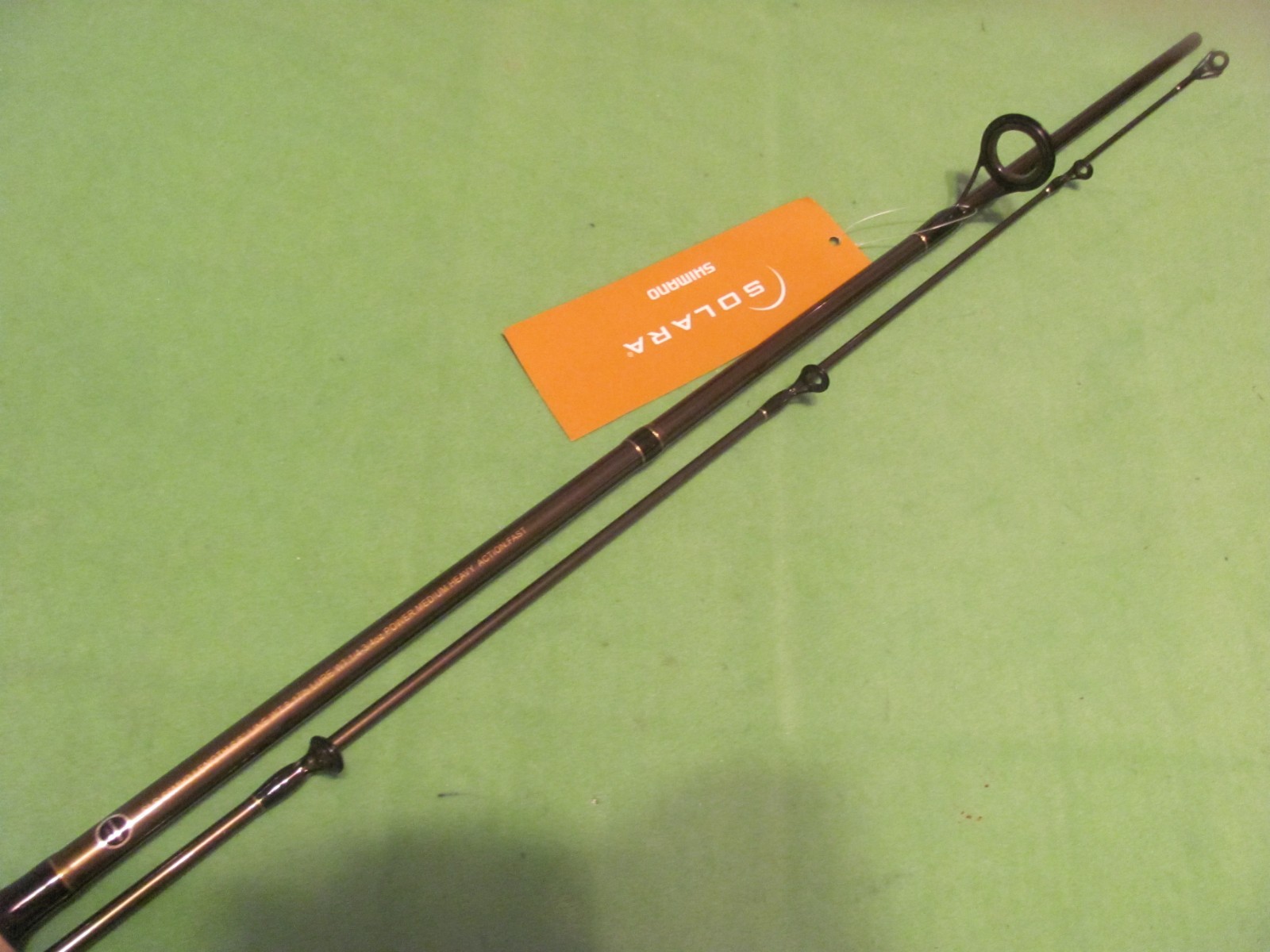 SHIMANO SOLARA 6′ 6″ Power Medium Heavy Action Fast 2-Piece Spinning Rod.