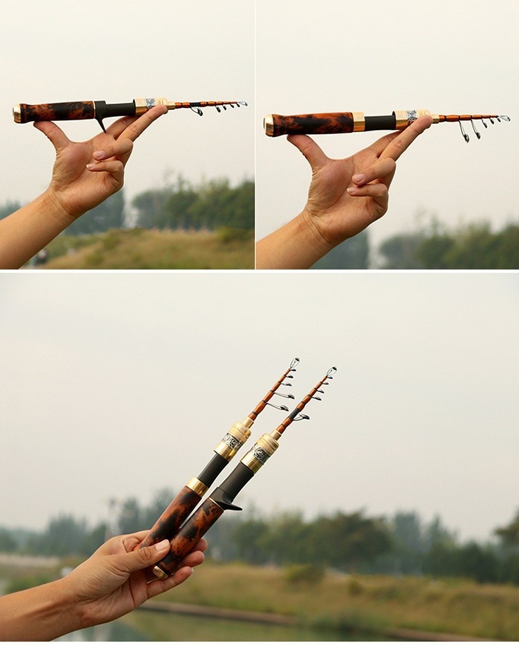 Telescopic Fishing Rods Spinning Casting Rod Carbon Fiber Travel Rod Ultra Light