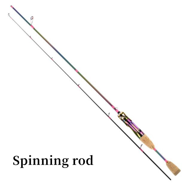 Trout Fishing Rod 1.68M 1.8M Portable Ultra Light Solid Tip Carbon Spinning Pole