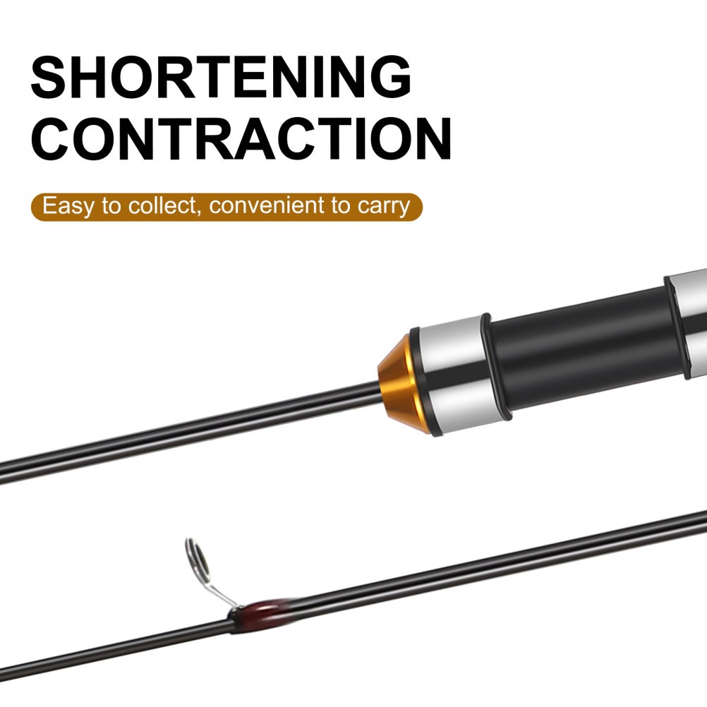 64cm Telescopic Fishing Rod Carbon for Winter Ice Fishing