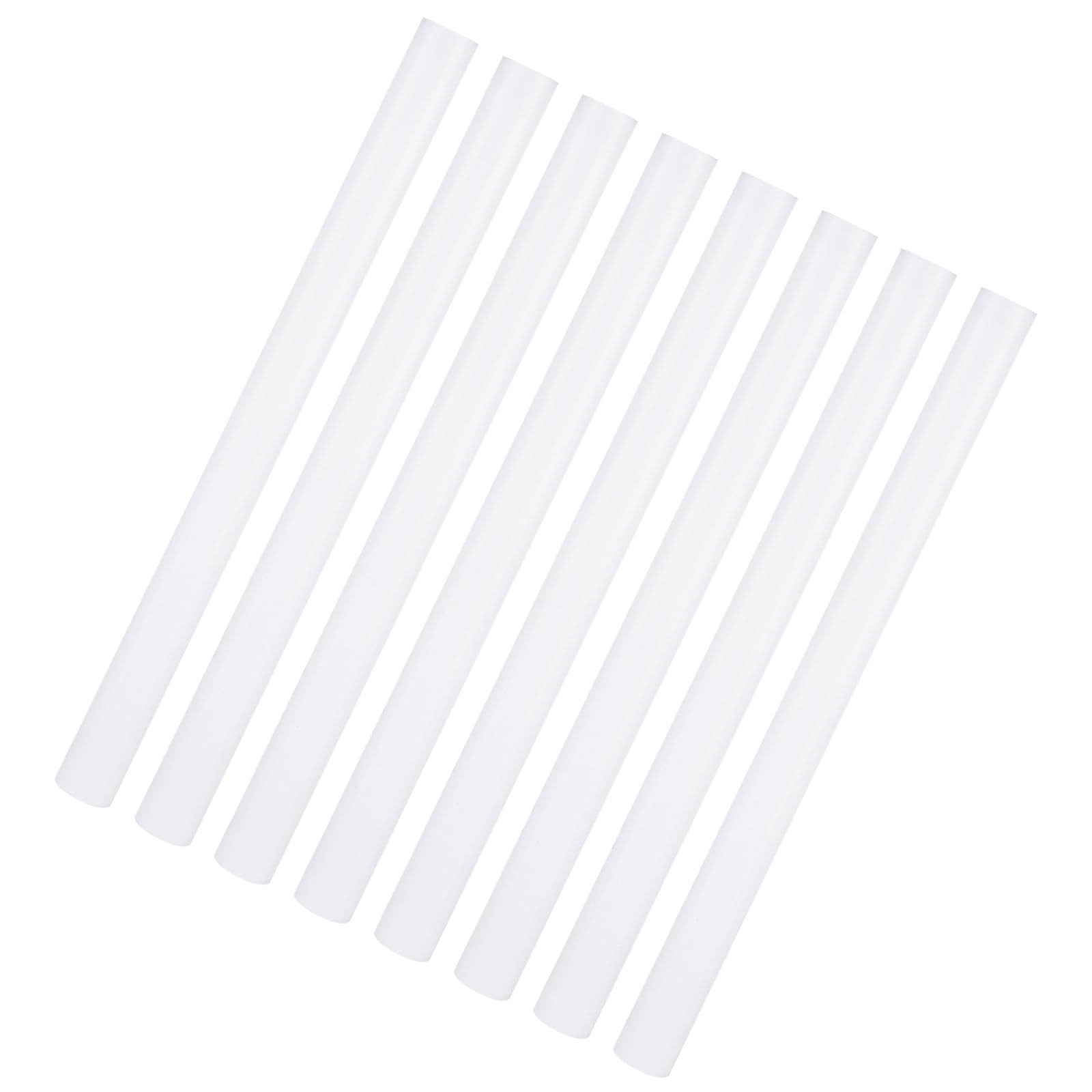 8 PCS White Plastic Rods 3/4 Inch Round Acetal Copolymer POMC 12 Inch Long