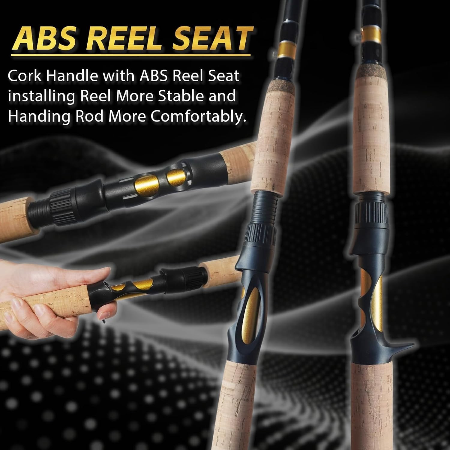 7’ Spinning Fishing Rod with 2 Tips, High Carbon Fiber Blank, Lightweight Sen…