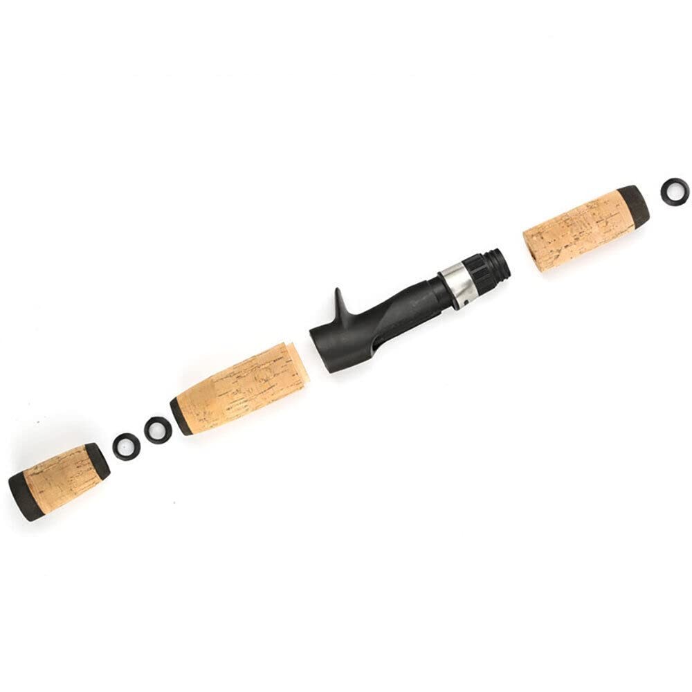 1 Set Composite Cork Spinning Fishing Rod Handle Split Handle Grips Replaceme…