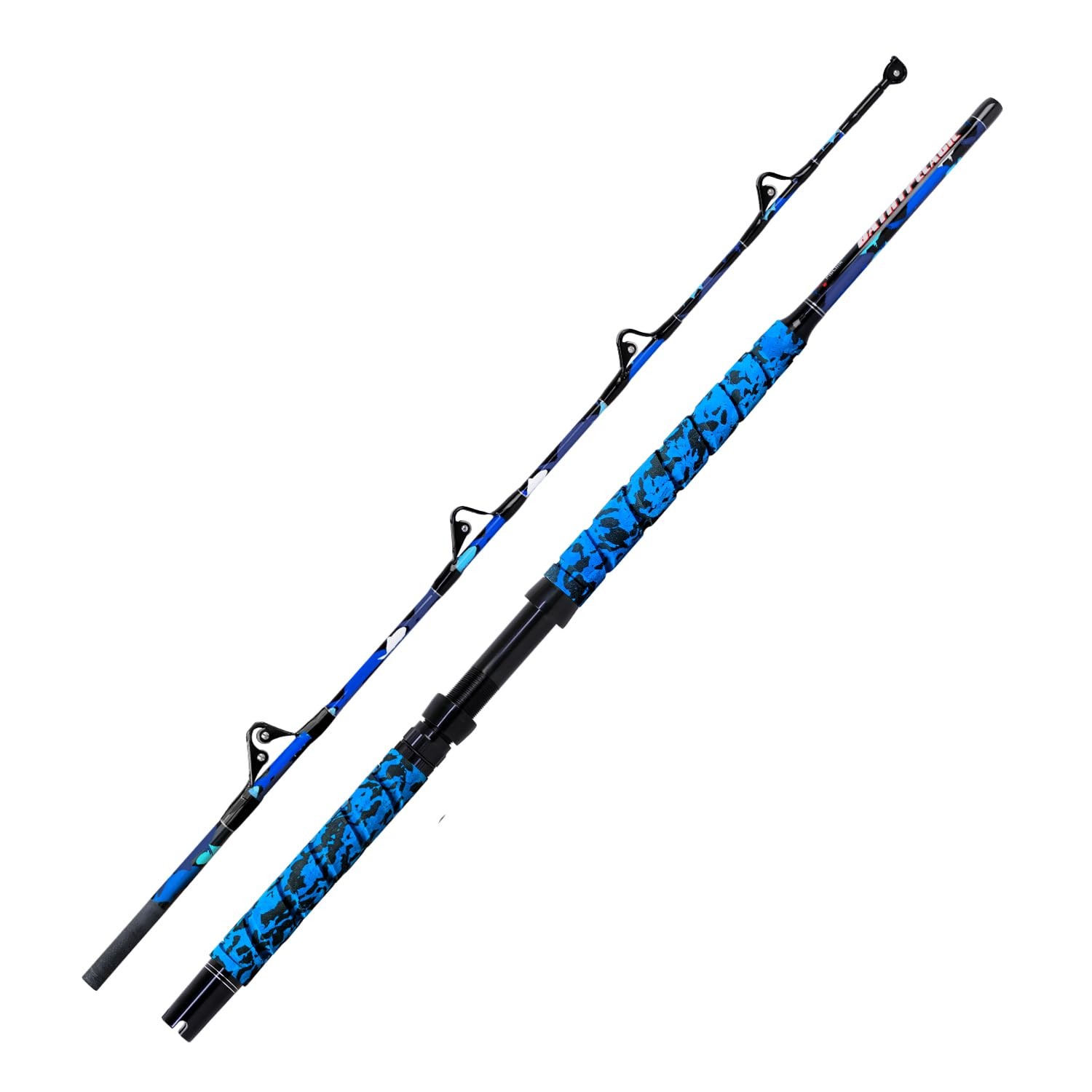 Fiblink Saltwater Fishing Rod 2Piece Offshore Trolling Rod Big (5’6″30-50lbs)
