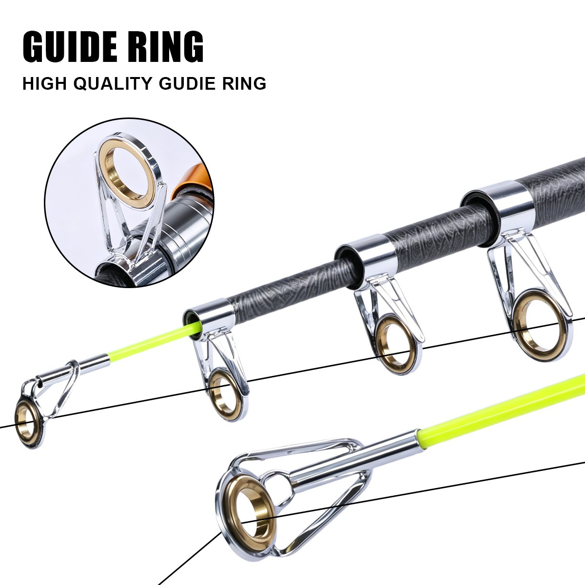 Carbon Fiber Telescopic Fishing Rod Sea Saltwater Freshwater Spinning Pole Brown