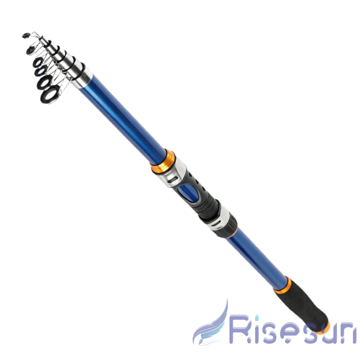 Fishing Rod with Storage Bag Telescopic Fishing Pole Spinning Portable Saltwater
