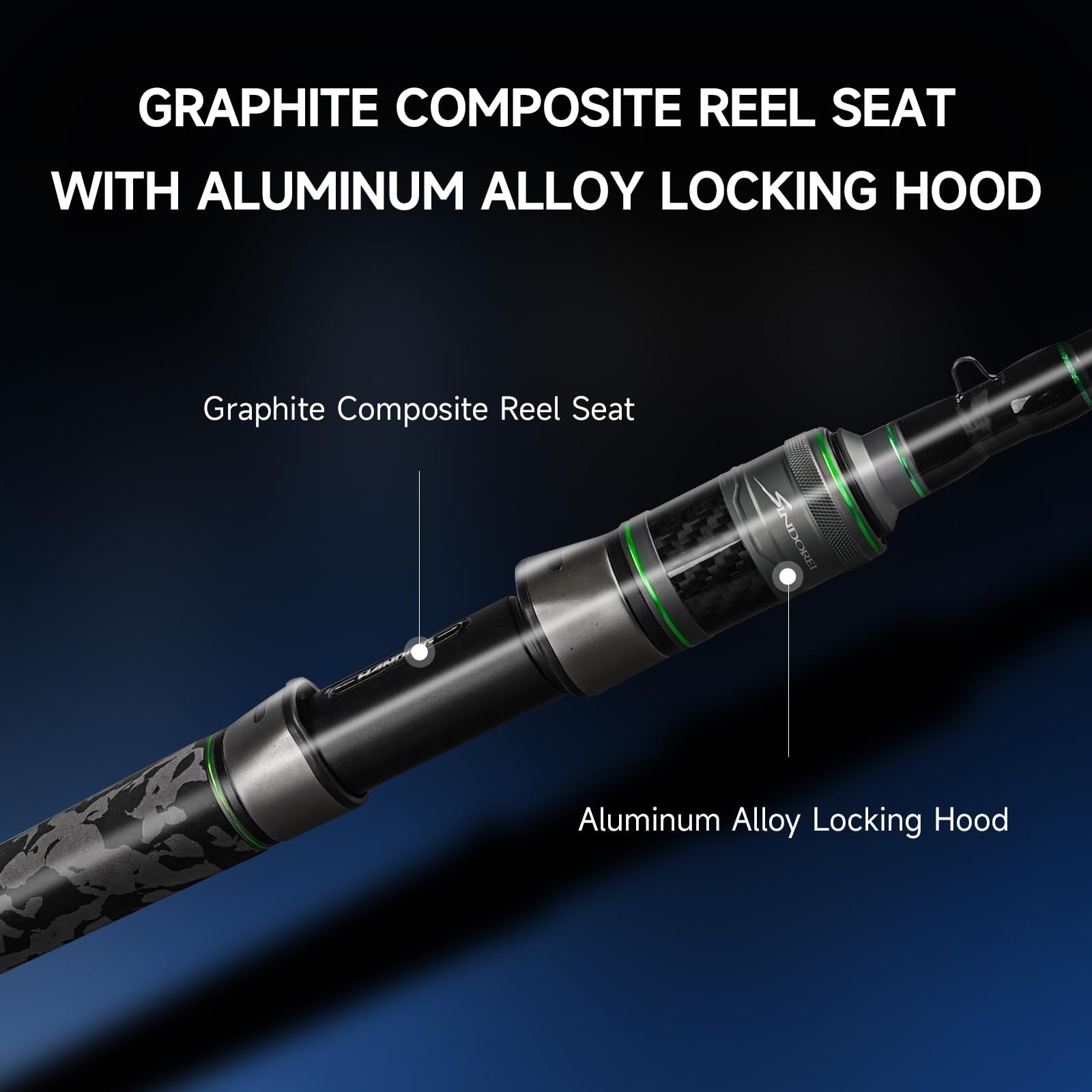 Heavy Fishing Rod 2-Piece Casting & Spinning, Big Game for Catfish, Musky, Strip