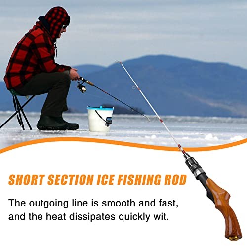 Lightweight 23″ Spinning Rod for Ice Fishing – Portable Ice Fishing Gear