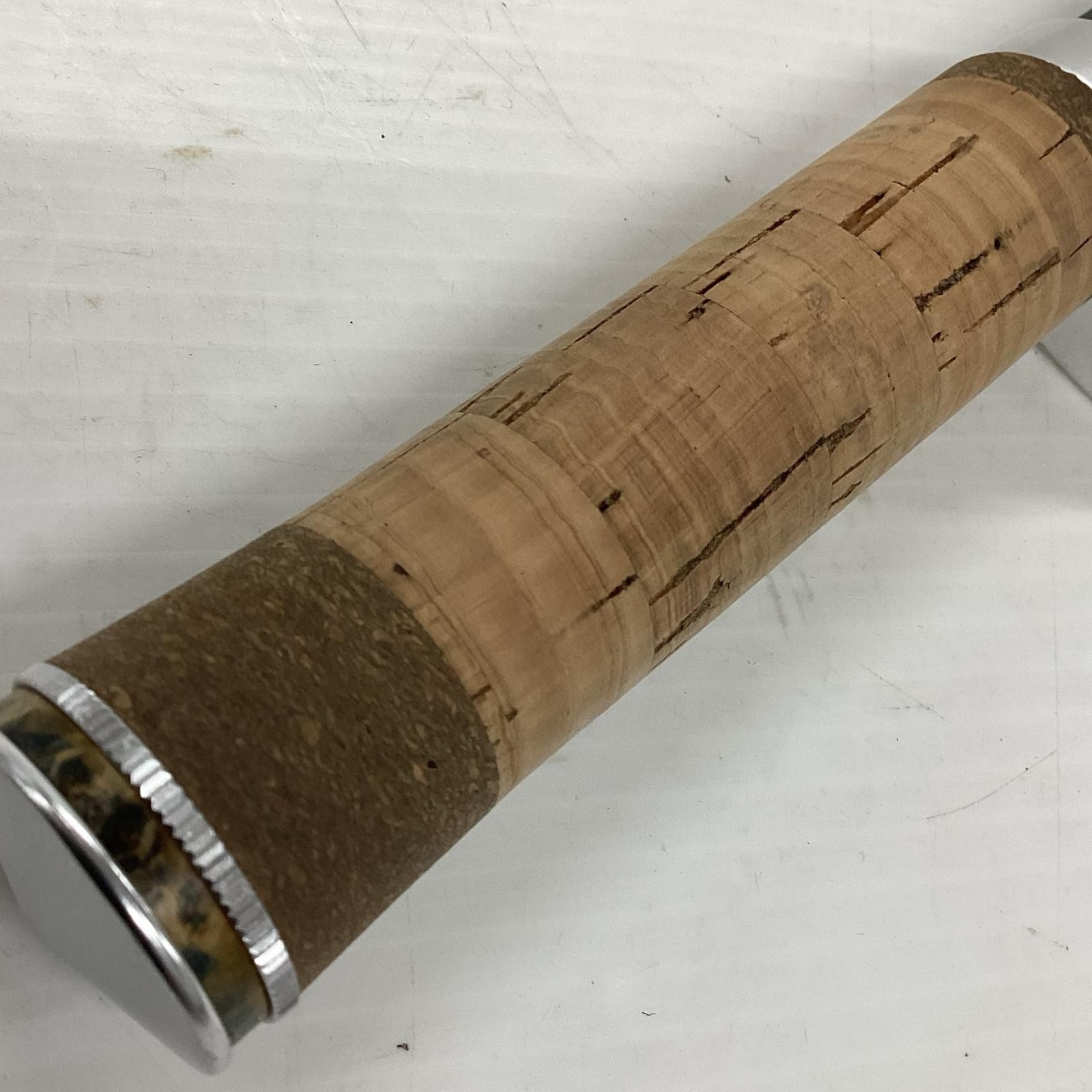 Casket Stabilized Wood Handle Fishing Rod Part A Rank Used Excellent Condition