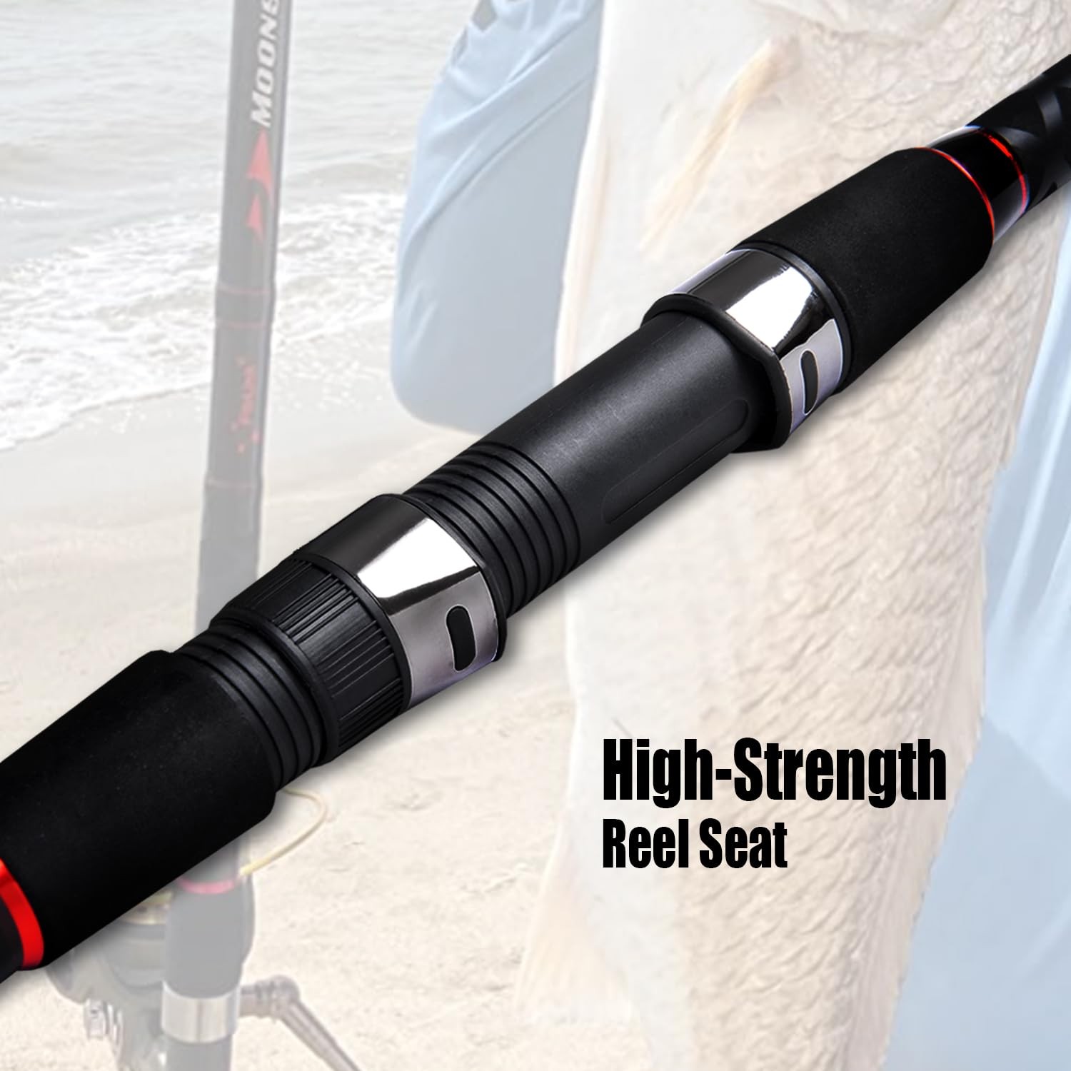 Fiblink Surf Spinning Fishing Rod 2-Piece/4-Piece Graphite Travel Fishing Rod