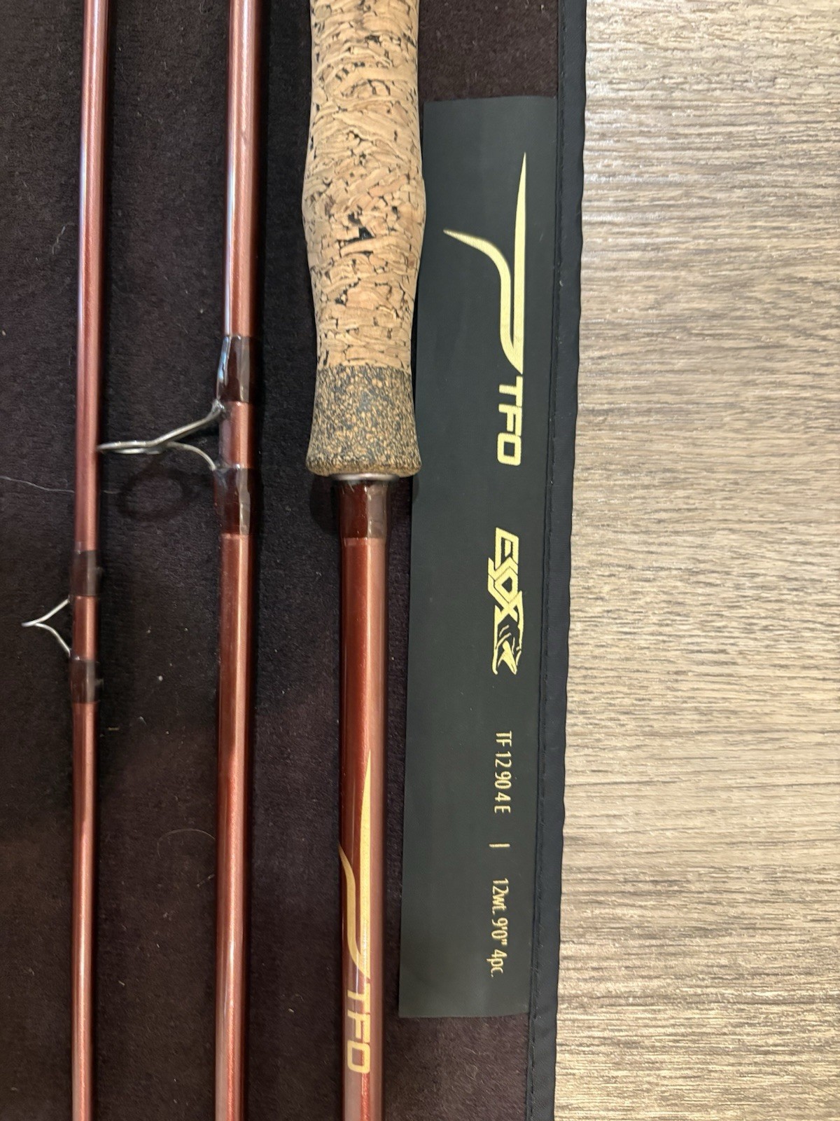 TFO ESOX Fly Rod 9ft 12wt 4pc w/ Rod Sock & Tube