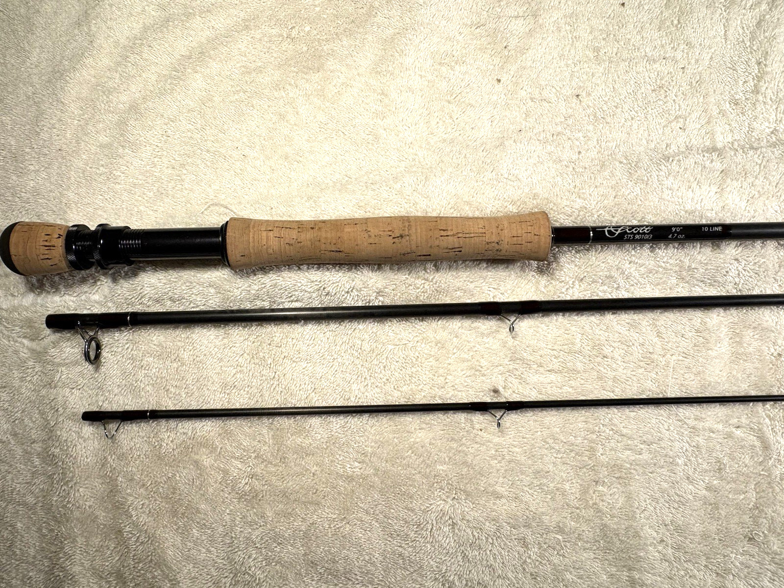SCOTT FLY ROD STS 10WT 9′ FLY ROD STS9010/3 PIECE CASE TUBE NEW NEVER FISHED