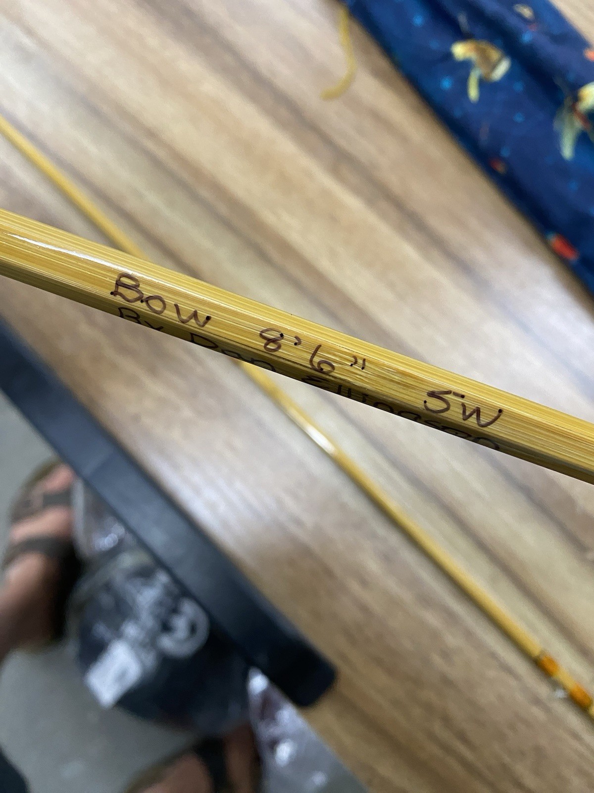 Dan Ellingson Custom-Built Bamboo Fly Fishing Rod. 8’6″ two pcs 5W