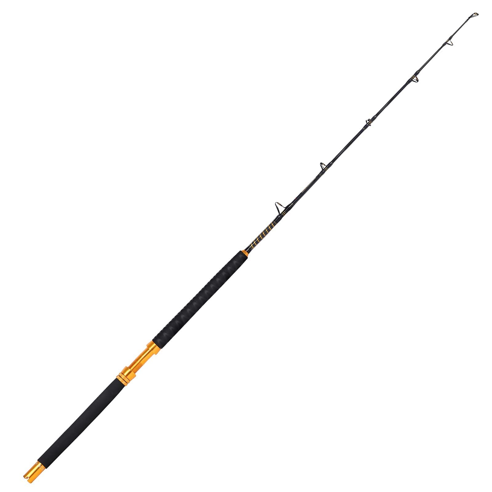 Saltwater Fishing Rod 1 Piece Trolling Rod Deep Sea Big Game Conventional Boa…