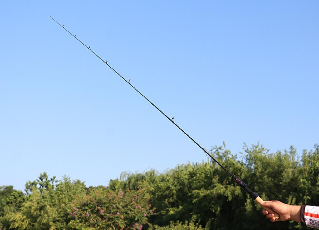1.5M/1.68M/1.8M Carbon Fiber Fishing Rod Ultra Light Spinning Wooden Handle Rods