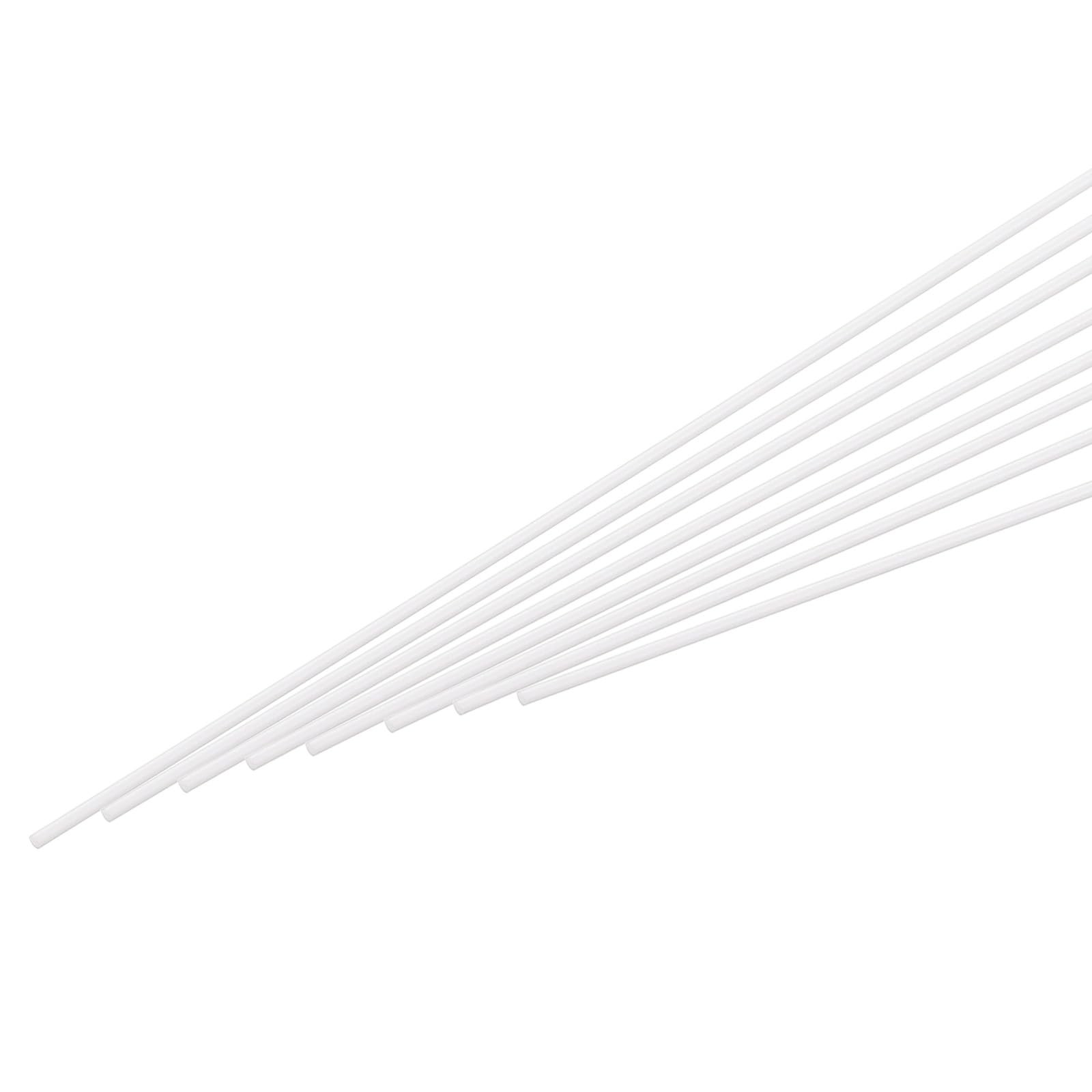 ABS Plastic Rod Round Solid Bar 1mm x 500mm for DIY Model Material, Architect…