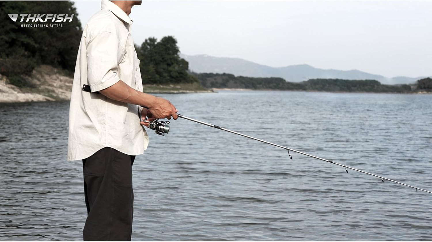 Travel Fishing Rods, 4 Piece Spinning Rod with Bag,6-7.87Feet Carbon Fiber Light