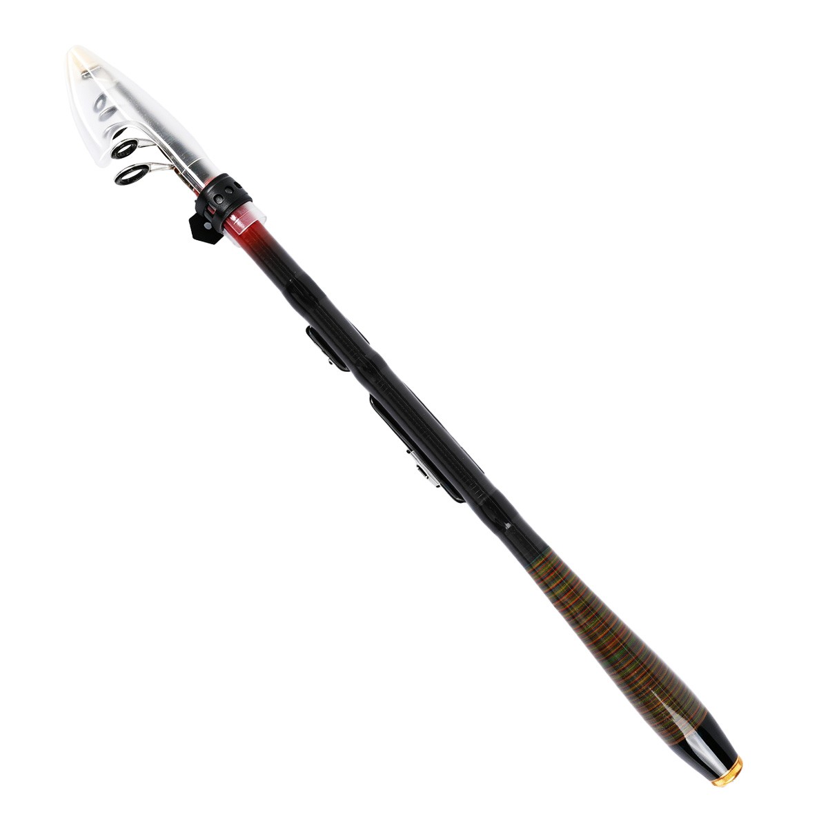 Carbon Fiber Telescopic Fishing Rod Portable Sea Spinning Pole 20-50LB Saltwater