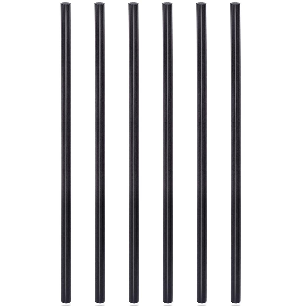 6 PCS Black Acetal Copolymer Rod 0.31 Inch Diameter 11.8 Inch Length Dowel
