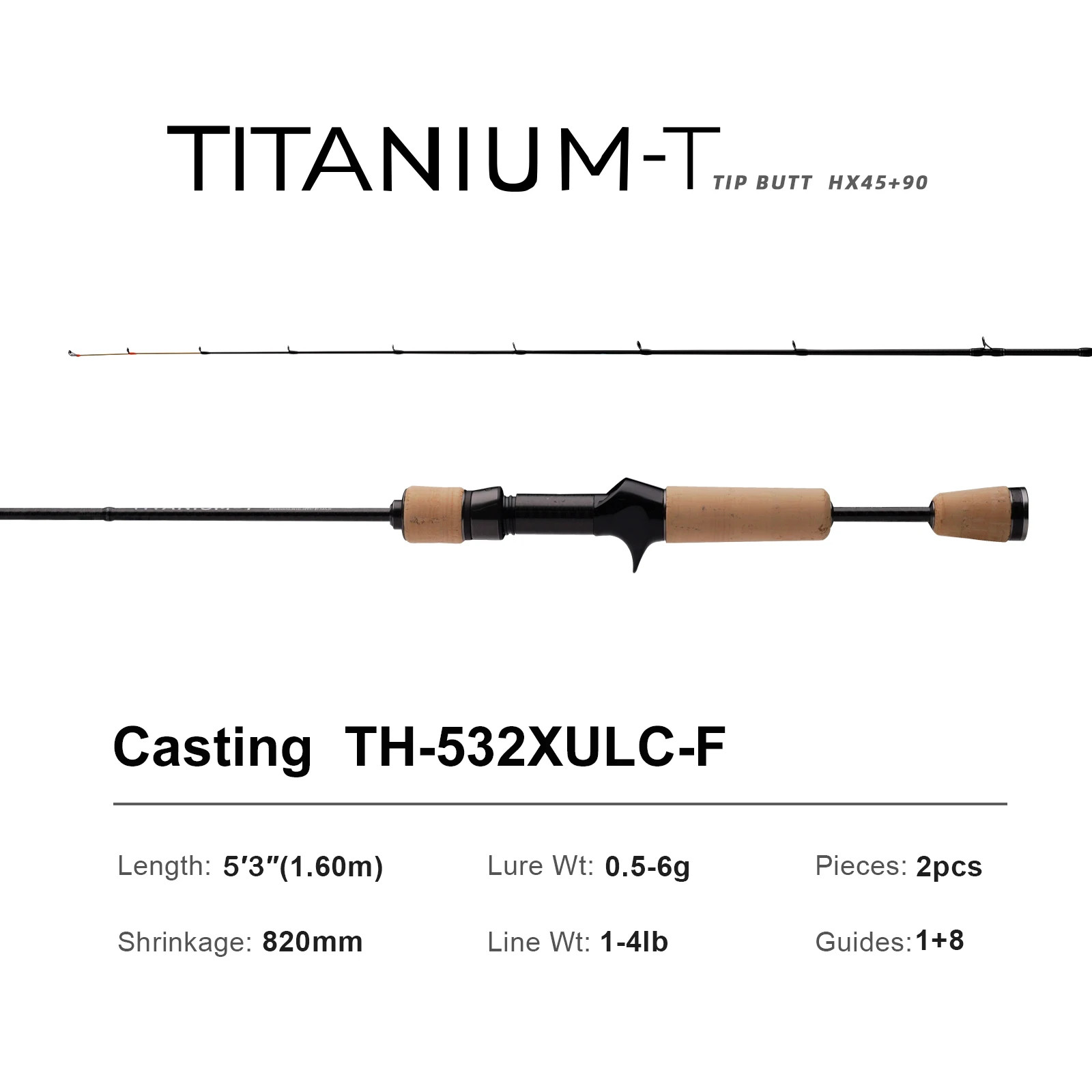 PURELURE TITANIUM-T XUL BFS Rod 0.5-6g 5FT 6FT Perch Trout Bass