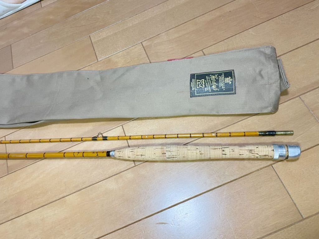 rare old 1959 Hardy Palakona Bamboo CC ge France 8ft in Bamboo Fly Fishing Rod