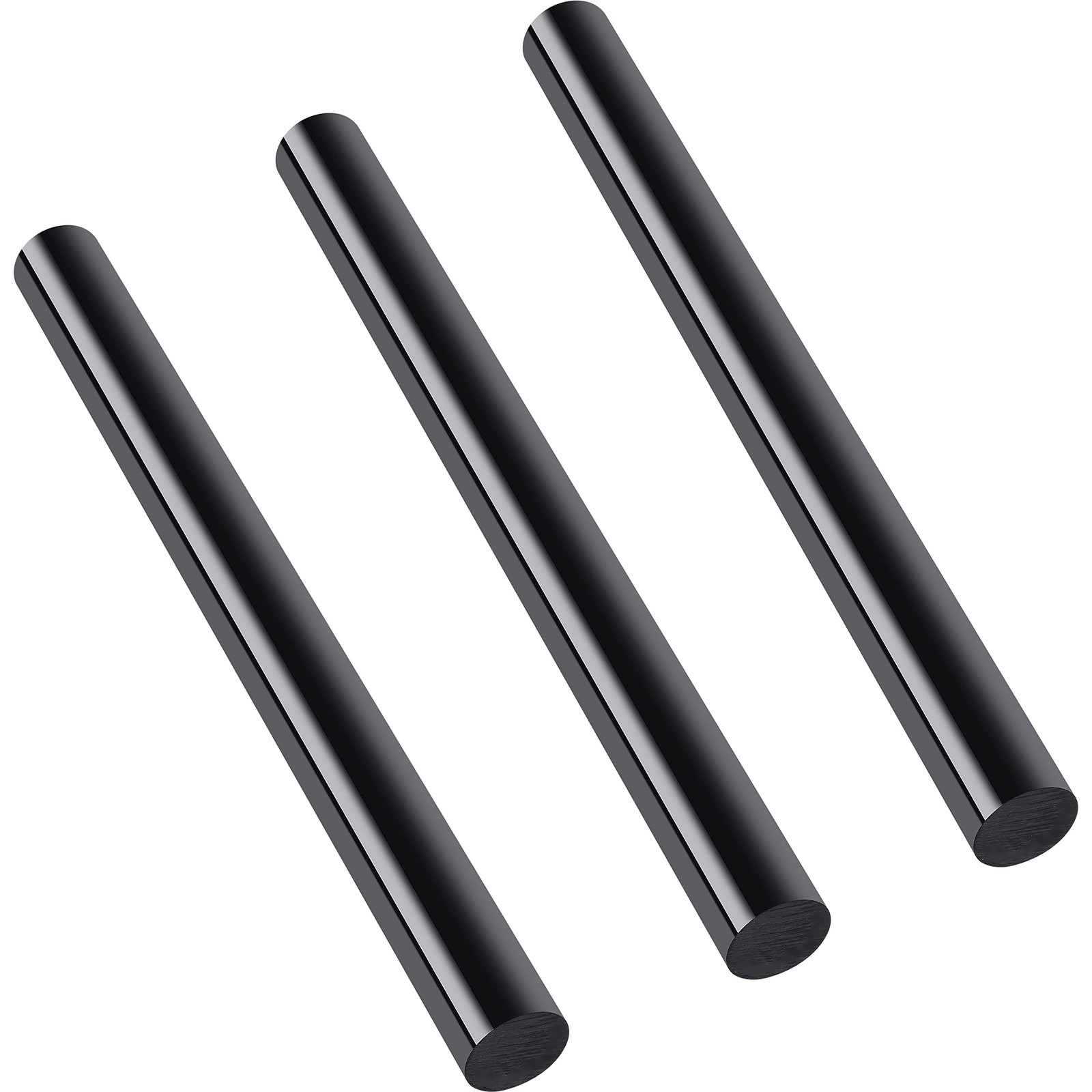 3 Pack Round Acetal Copolymer Rods Black Opaque Acetal Stock Solid Copolymer …