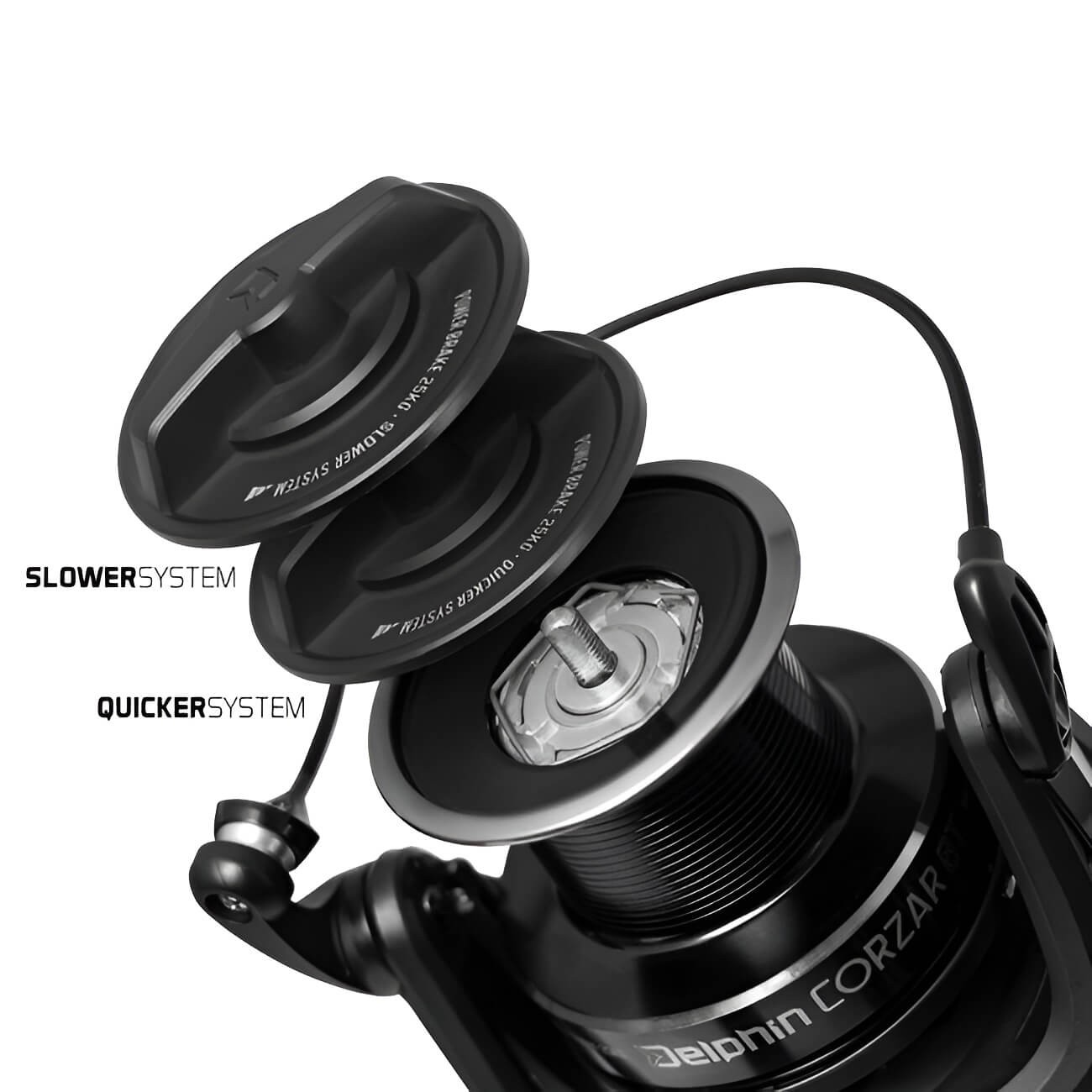 Dolphin Carp Rod Set Corsa Black Nero Combo 3.60m 3lbs Carp Combo Carp