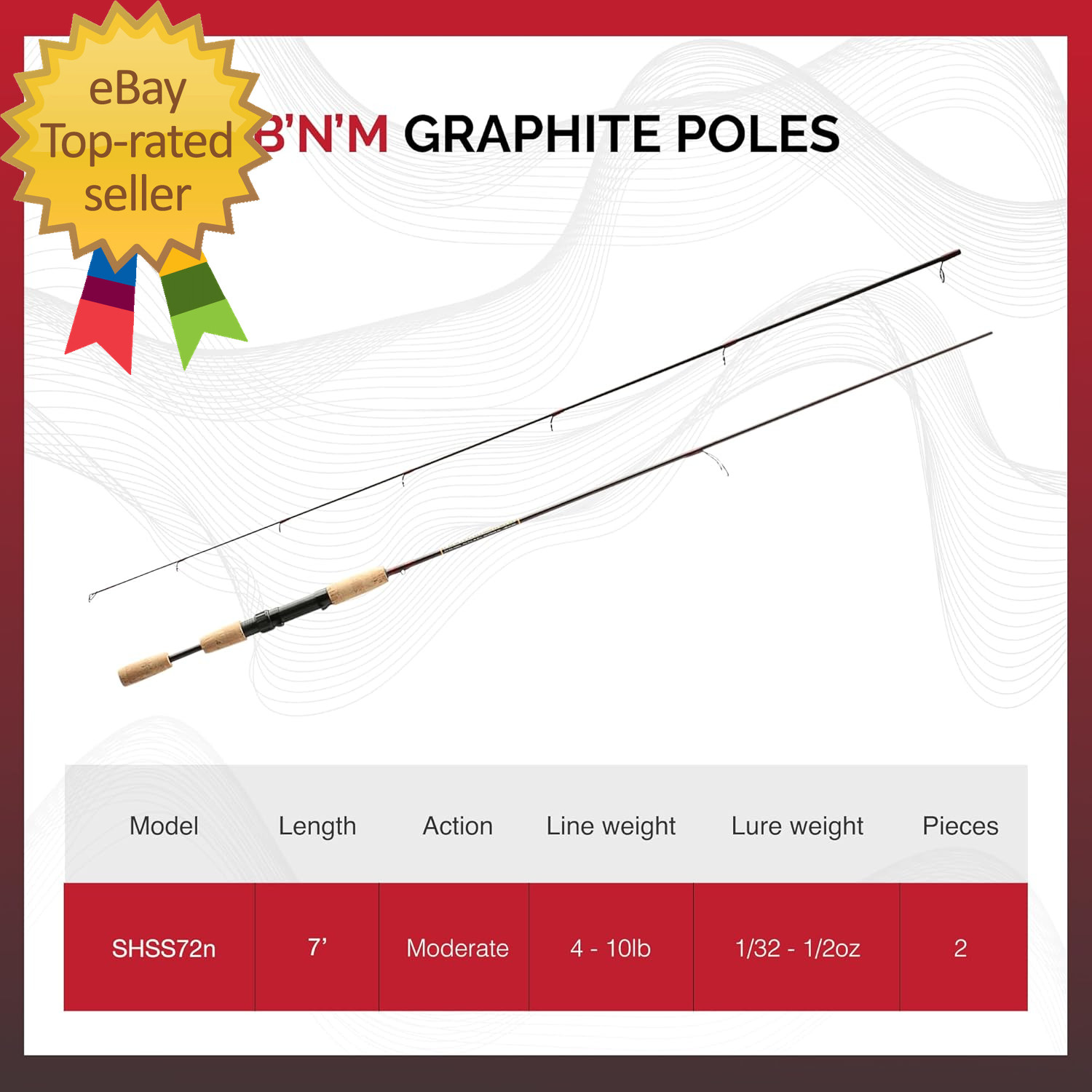 Sam Heaton Super-Sensitive Series Pole 7Ft 2Pc Spin