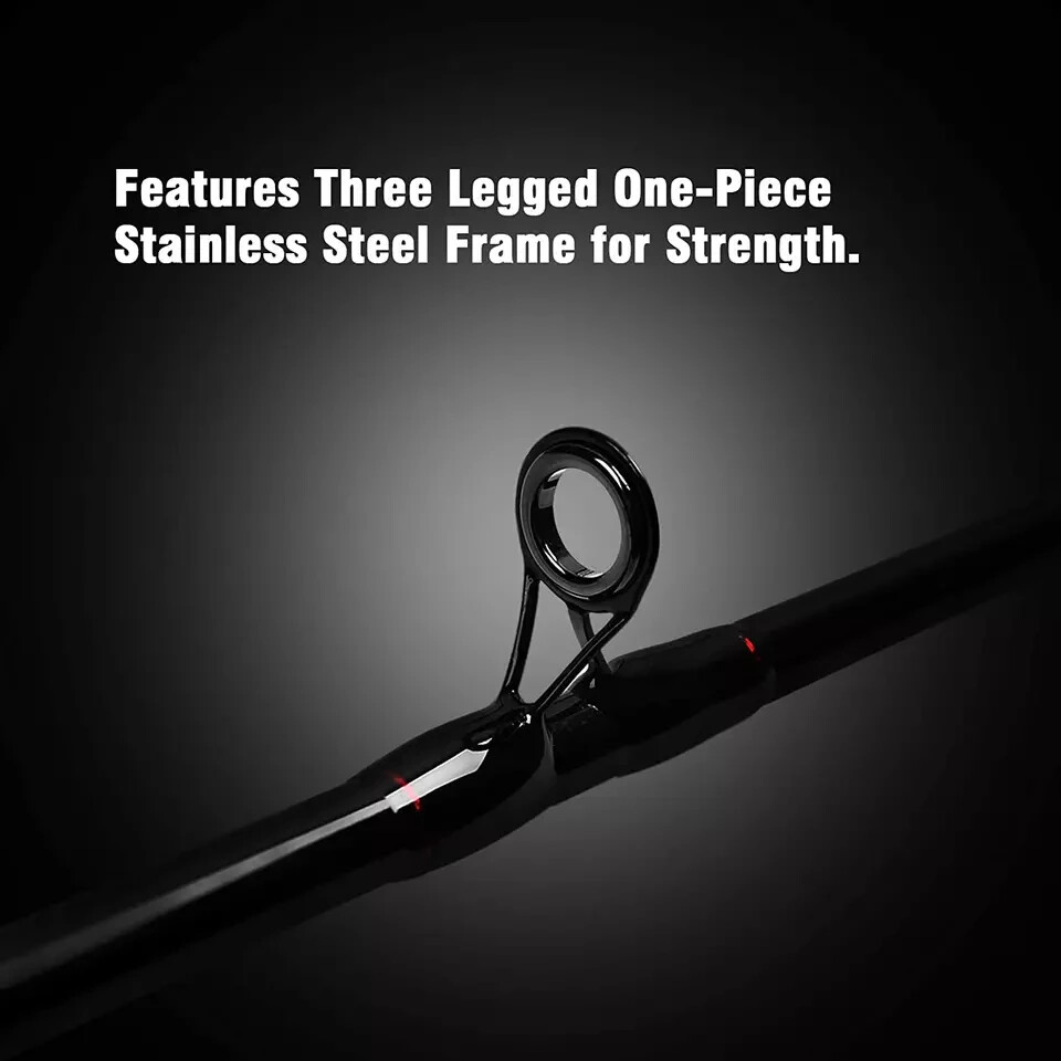4-Piece Travel Casting Rod Carbon Baitcasting Portable Fishing Pole Baitcaster