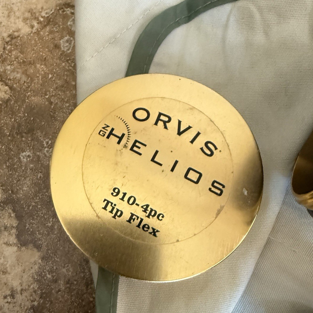Orvis Helios zg Tip Flex Fly Rod 9ft 10wt 4pc Fast w/ Tube & Sock