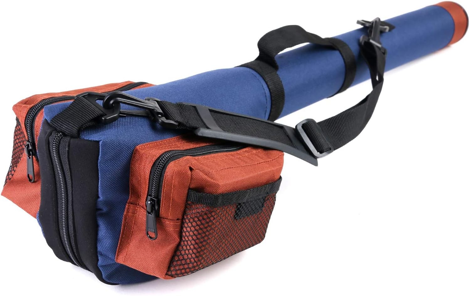 M MAXIMUMCATCH Maxcatch Fly Fishing Rod Case with Reel Pouch, Complete blue