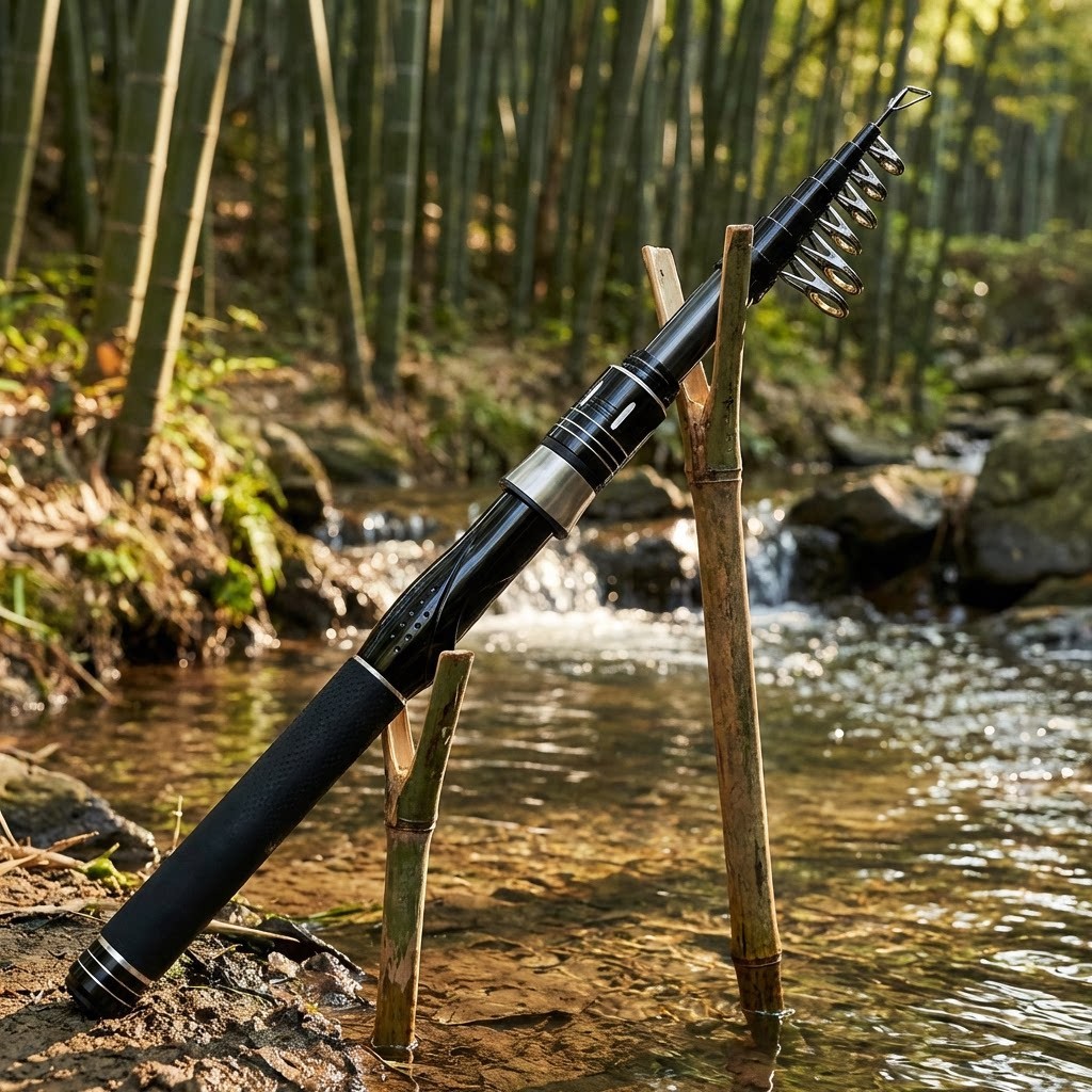 Ultralight Telescopic Carbon Fishing Rod 1.5M-2.4M Comfort Grip For mini sea rod