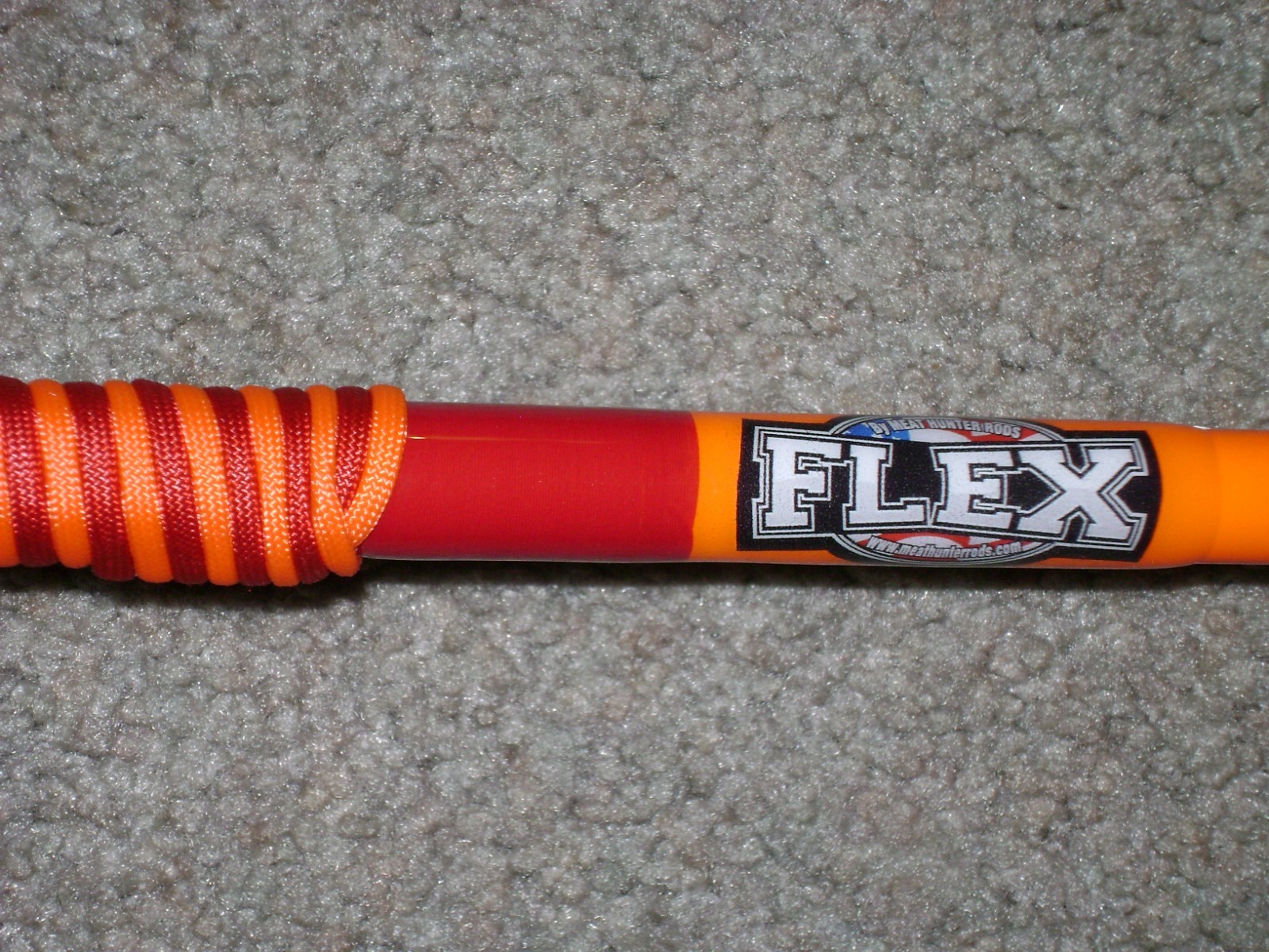 ORANGE GLOW ROD MEAT HUNTER FLEX 10′ HEAVY Casting -USA MADE! – BIG FISH, CATF!