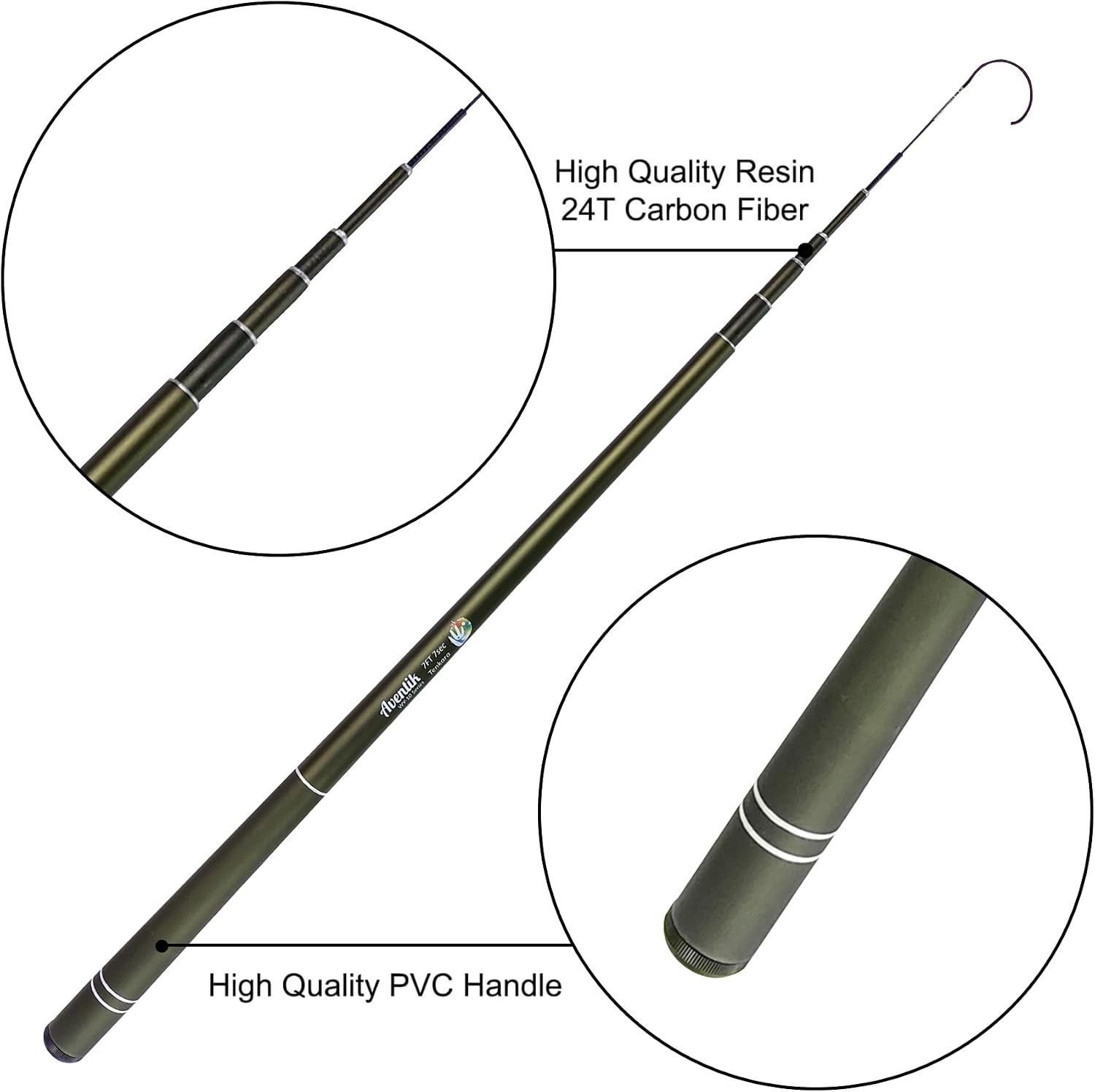 7ft FreshStart Tenkara Rod Kit: Easy to Cast, Durable, and Compact Design
