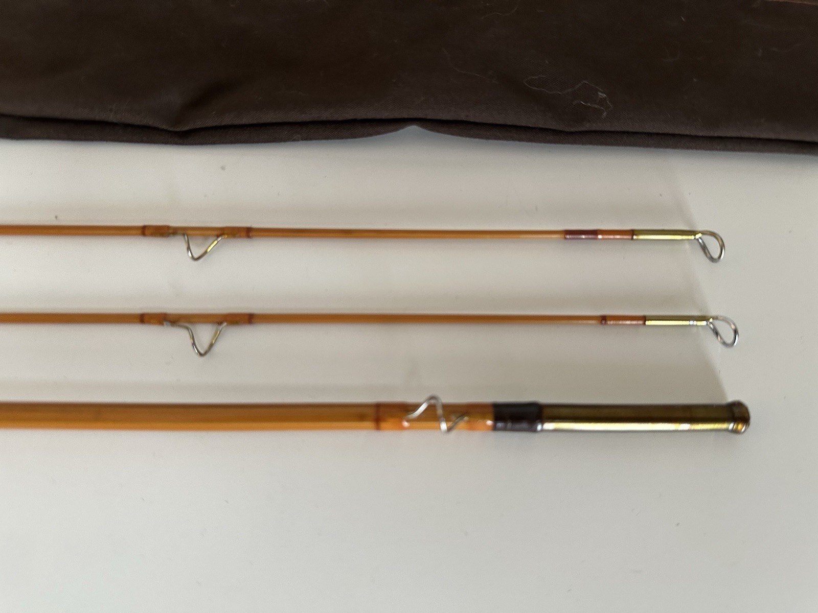 Leon Hanson 7’6” 5wt 2/2 Bamboo Fly Rod – Solid Built