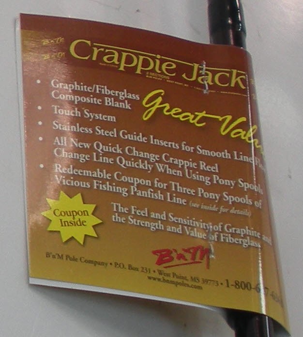 B & M CJ10 10 Ft Crappie Jack Combo 2 Piece