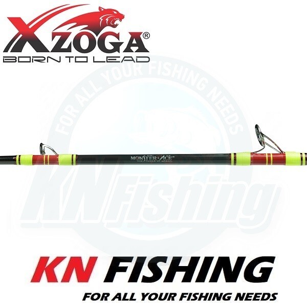 XZOGA MONSTER ACE TI-6646 Live Bait Rod Spiral Guides 2.00m 450gr