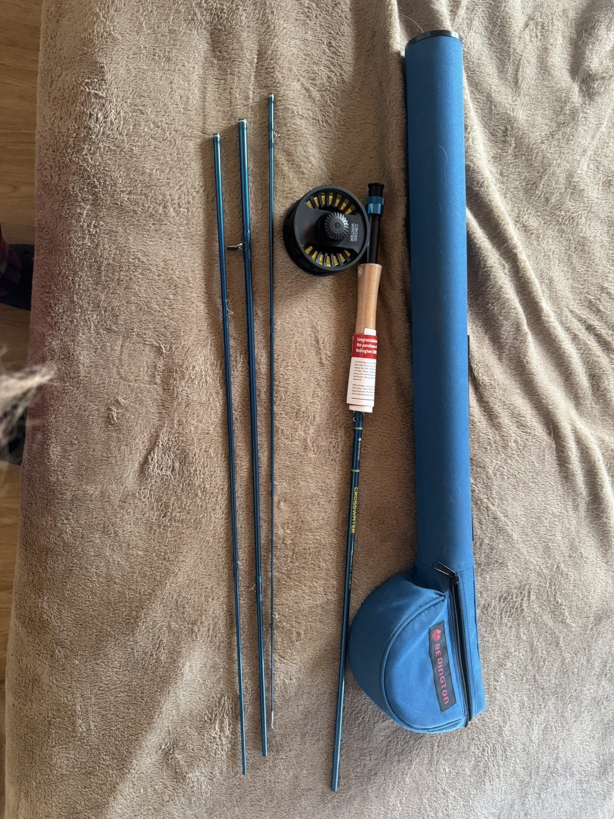 NEW Redington 590-4 Fly Fishing Combo 5WT 9ft 4pc Crosswater Reel