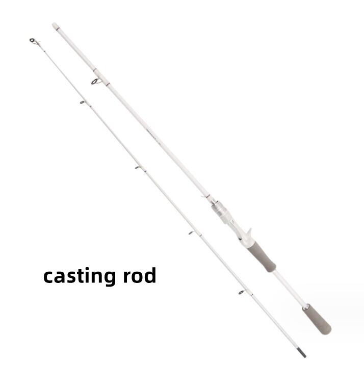 1.65M/1.8M Carbon Fiber Fishing Rod Spinning Casting Fishing Lure Pole 2 Section