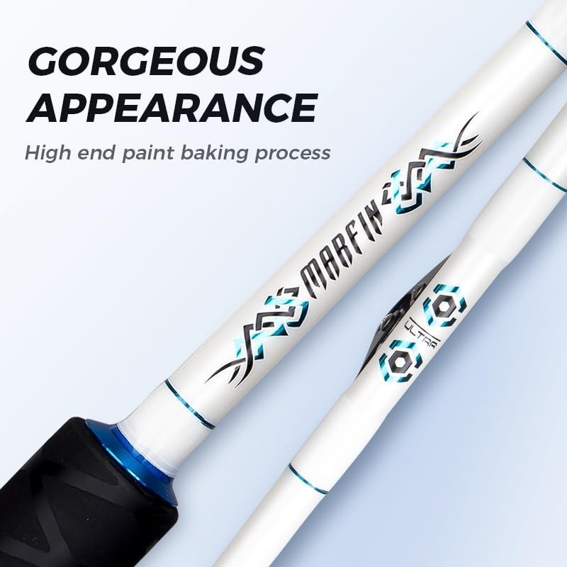 Heavy Duty 6′ Trolling Rod – Saltwater Offshore Big Game Roller Rod for Boat Fis
