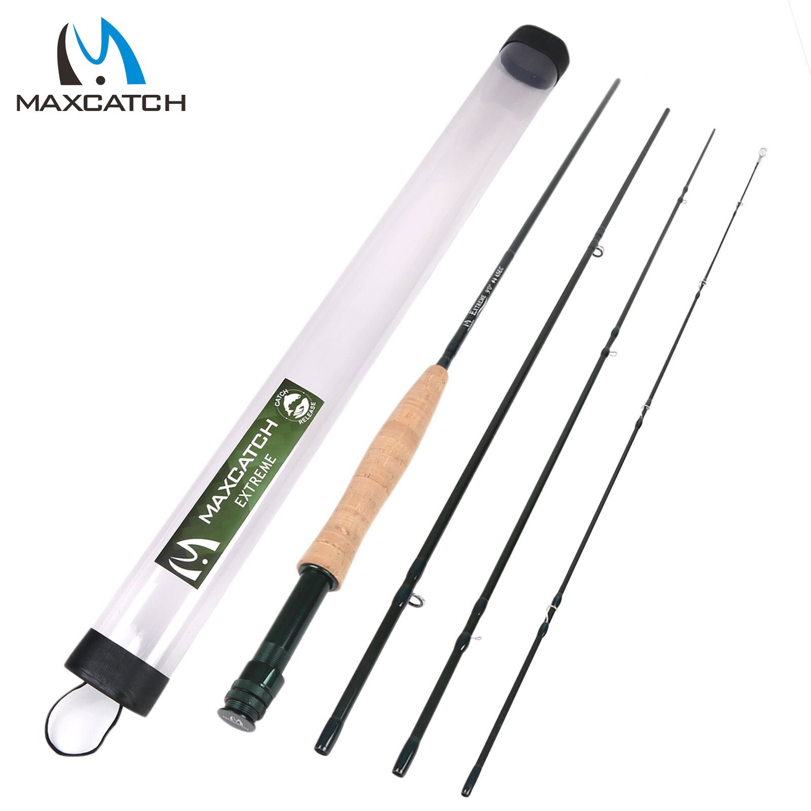 Maxcatch Extreme Graphite Fly Fishing Rod 3/4/5/6/7/8/10WT 9FT Fast Action