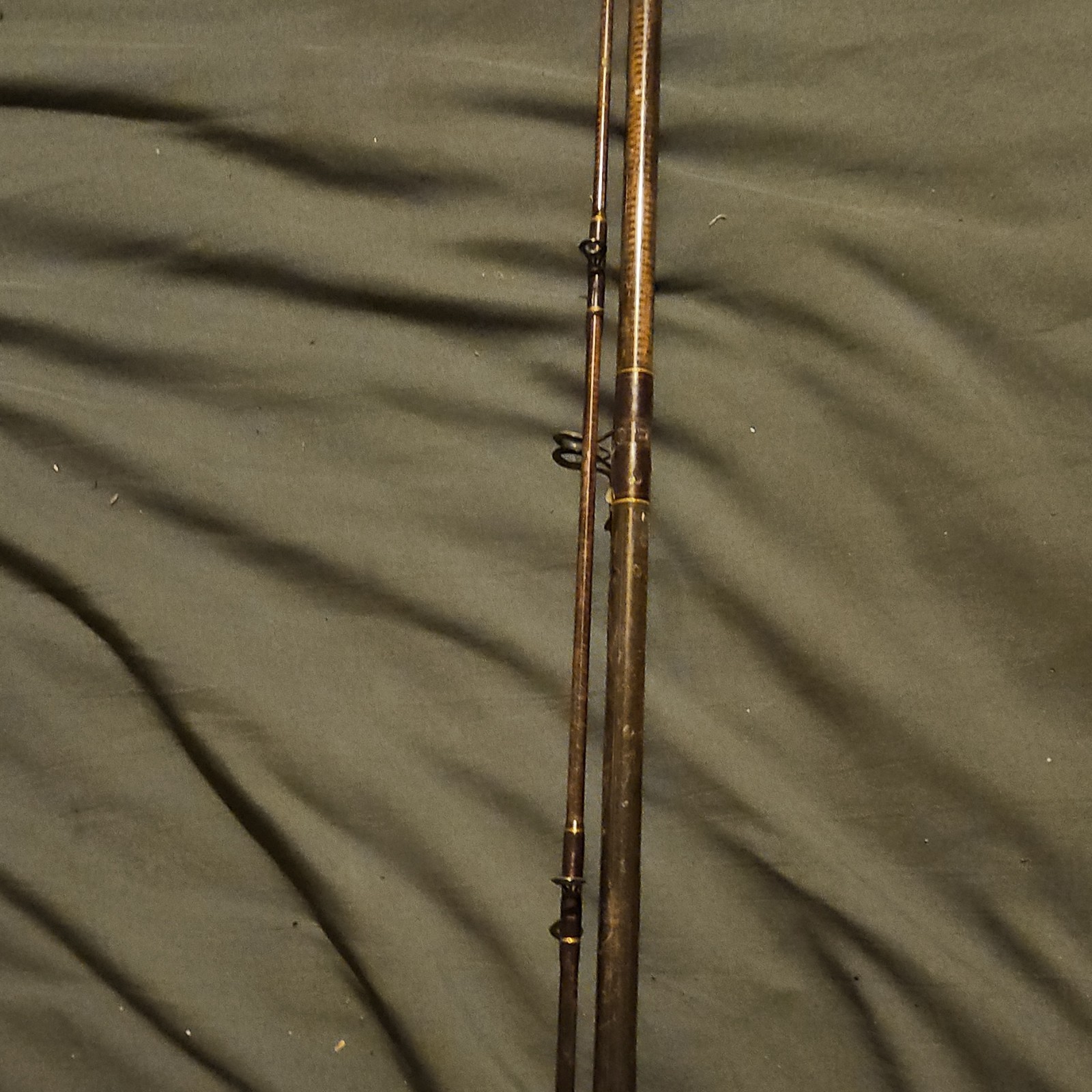 old g loomis Casting Rod 2-Piece Brown Full Cork Handle Fixed Reel Seat Used