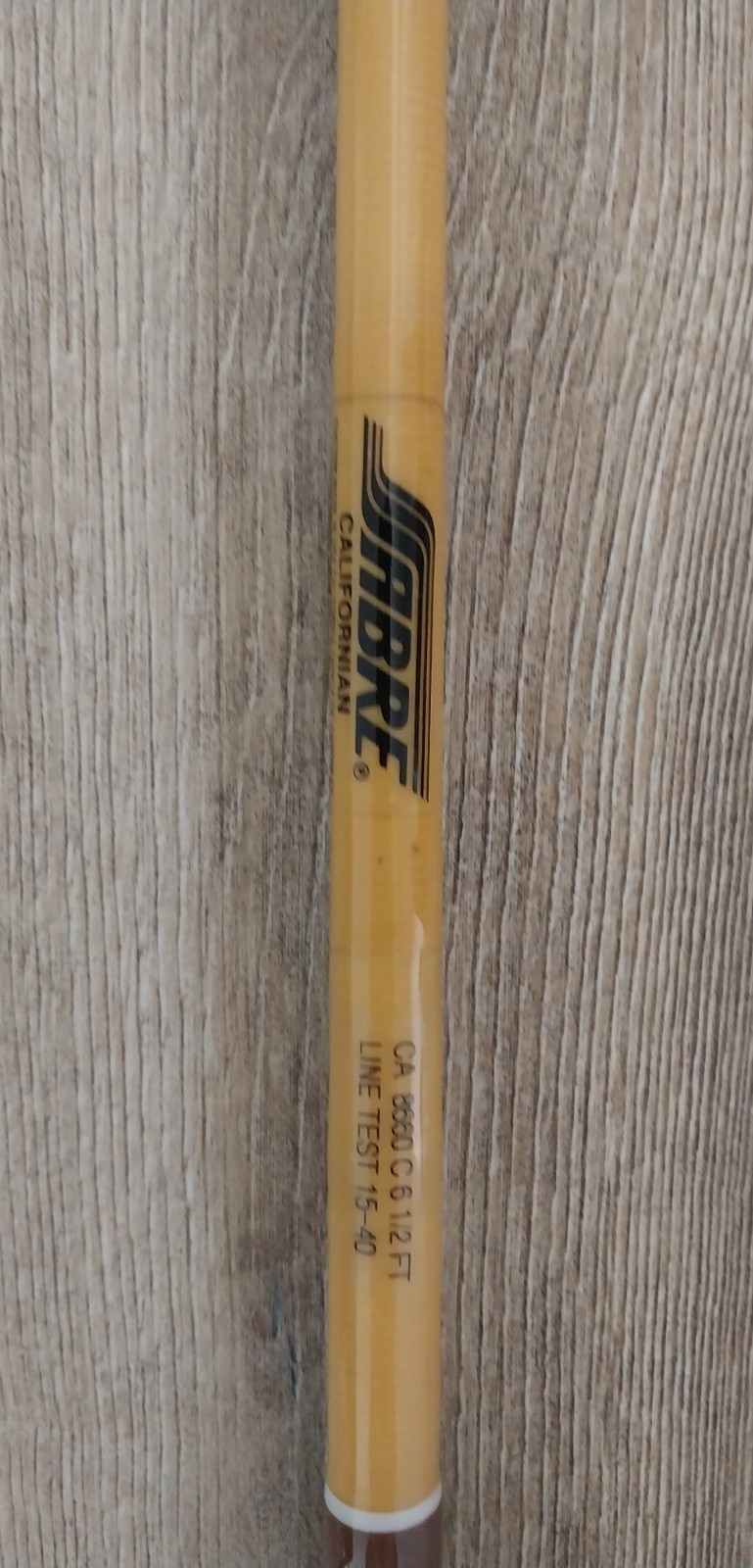 VTE YLW SABRE 6FT SALTWATER ROD 15- 40 LBS. CUSTOM WRAPPED NEW COMPONENTS