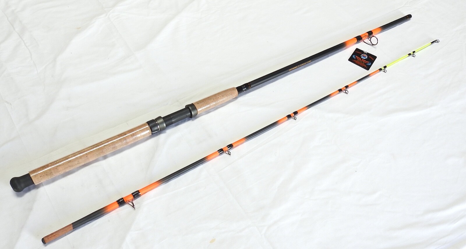 Monster Catfish Spinning Rod 8′ 2PC New Concept Guides Glow Tip