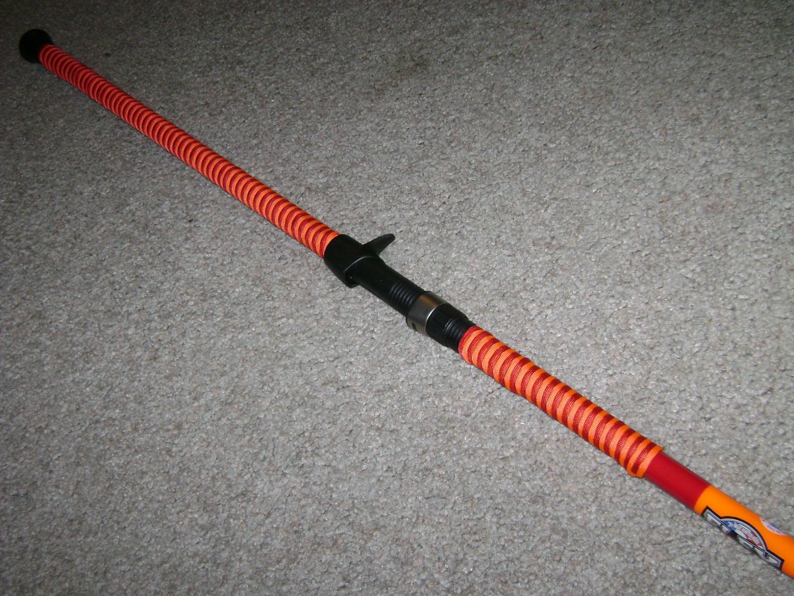 ORANGE GLOW ROD MEAT HUNTER FLEX 10′ HEAVY Casting -USA MADE! – BIG FISH, CATF!