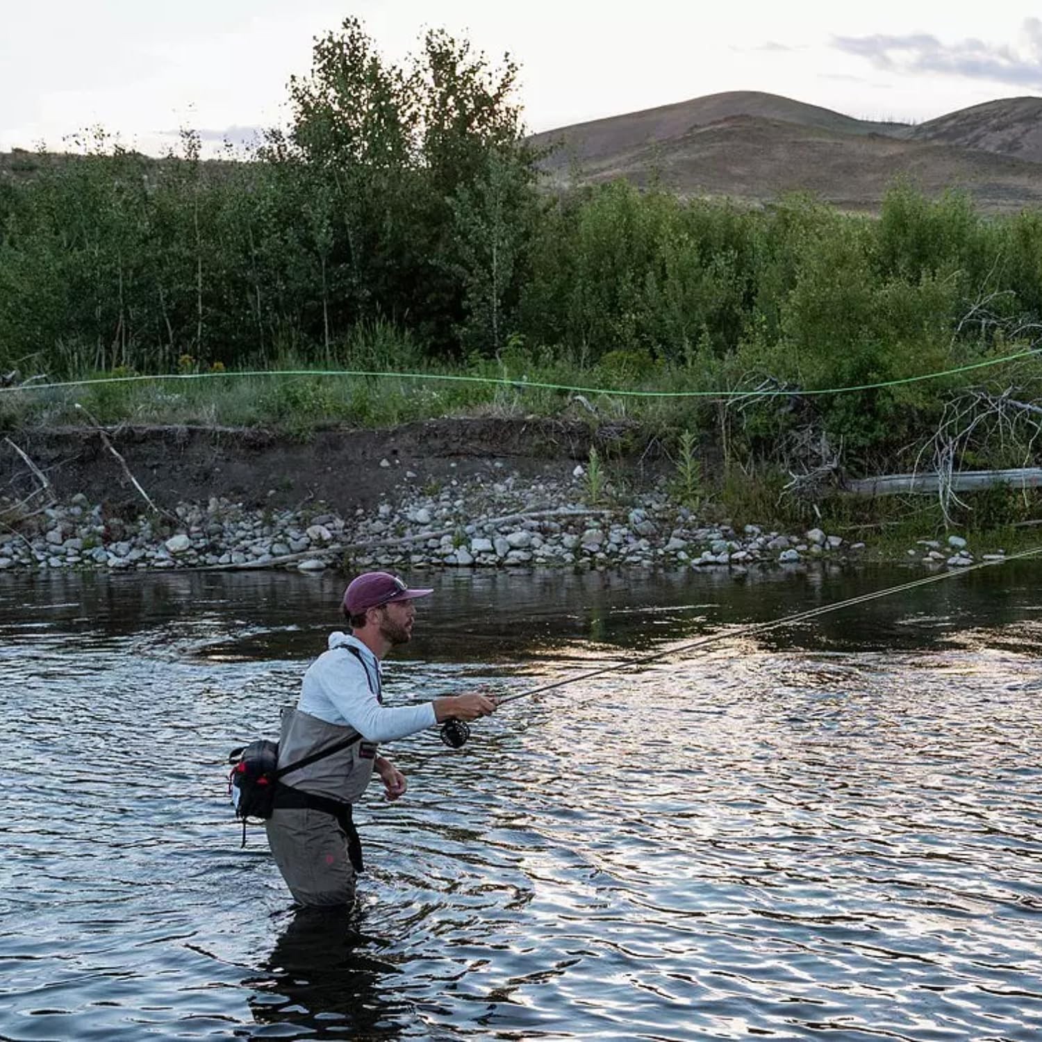 Portable 4’2″ Fly Rod with Custom Tapered Line – Perfect for On-The-Go Fishing